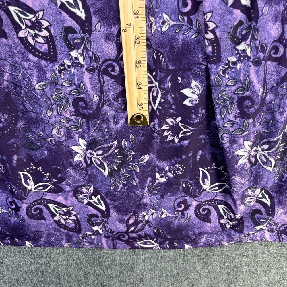 Vintage Anthony Richards Purple Floral Muumuu Wom… - image 8